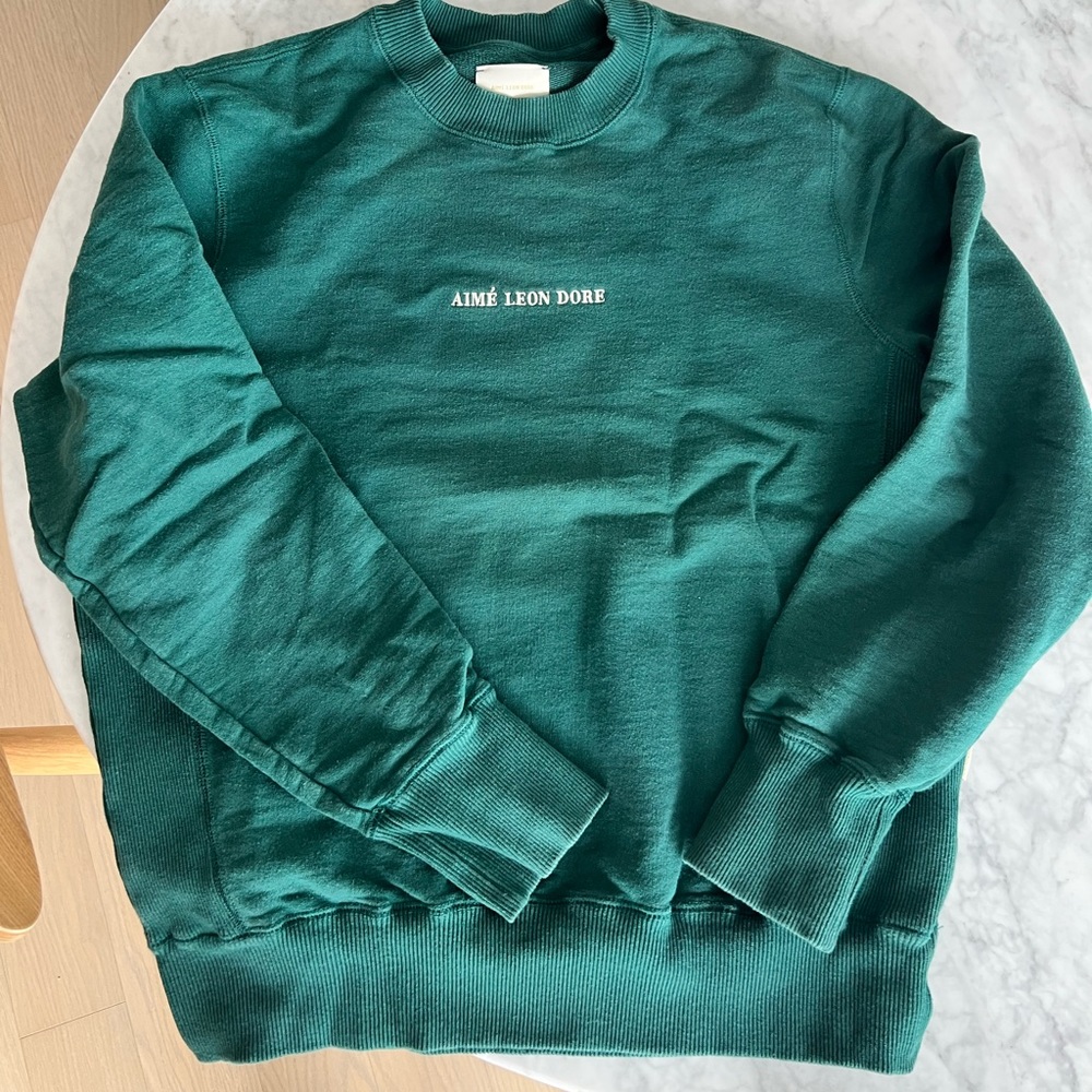Aime Leon Dore green crewneck